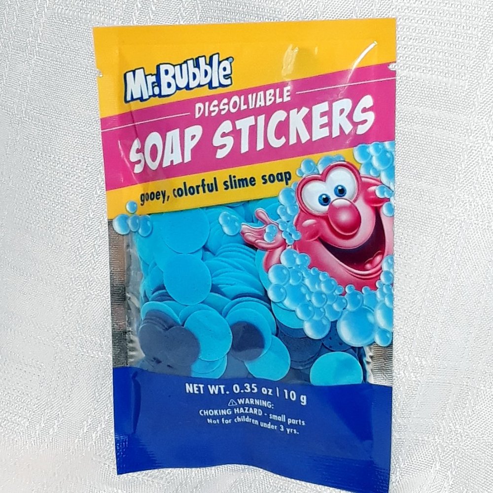 💜Kids Mr. Bubble Colorful Skin Bath Body Fizz Water Tub Stickers Soap BUNDLE - Picture 8 of 16
